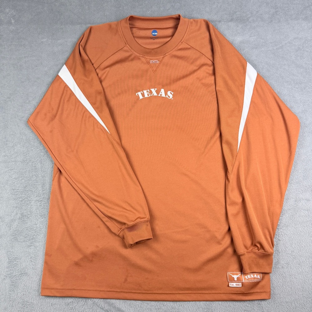 NCAA Texas Longhorns VF Imagewear Burnt Orange Long Sleeve Shirt Mens 2XL